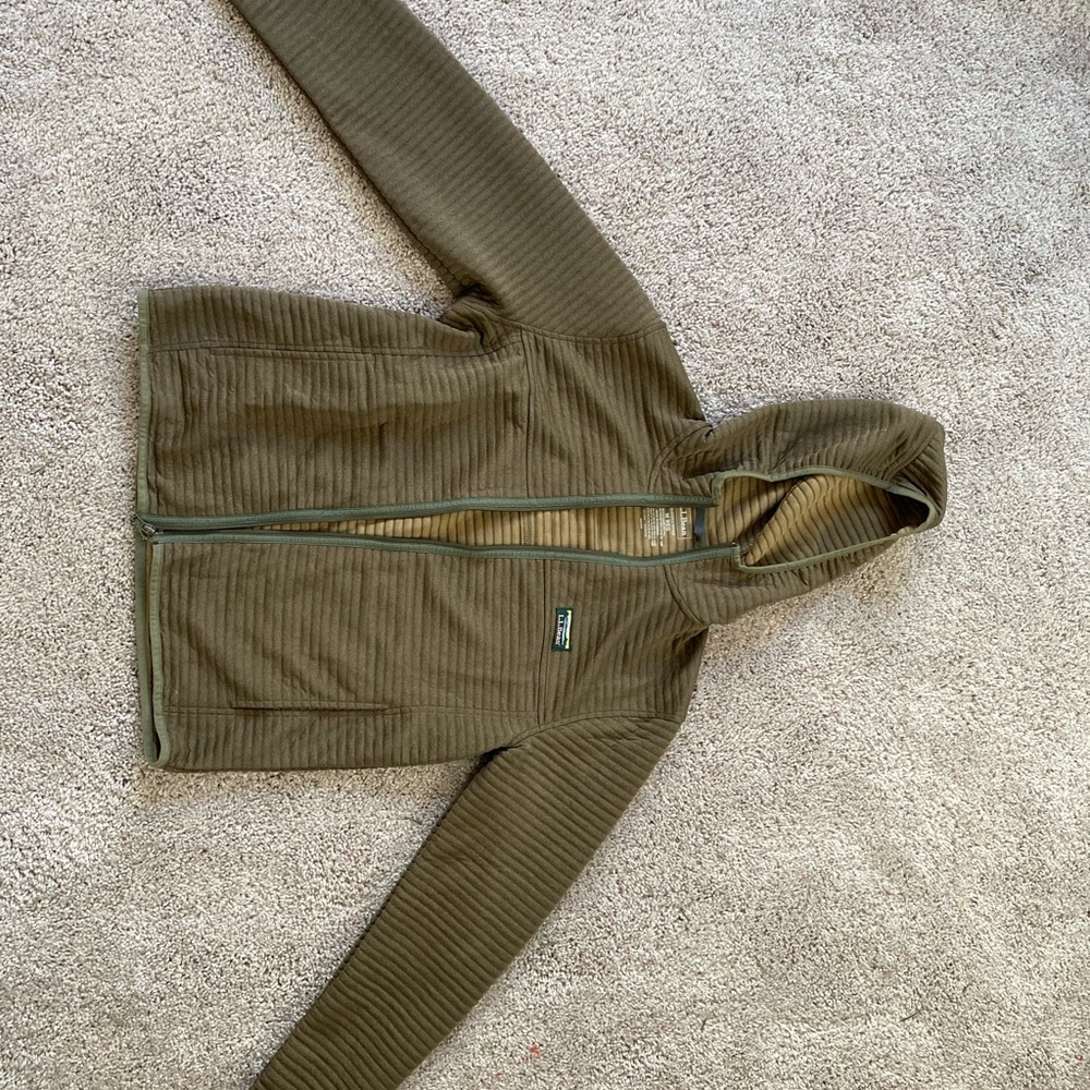 Men’s LL Bean Airlight full zip hoodie